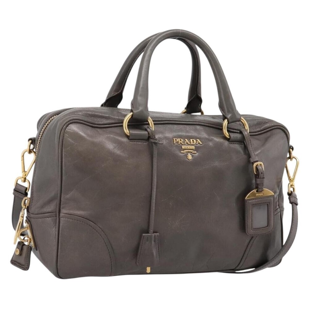 Prada Convertible Bauletto Vitello Shine Medium